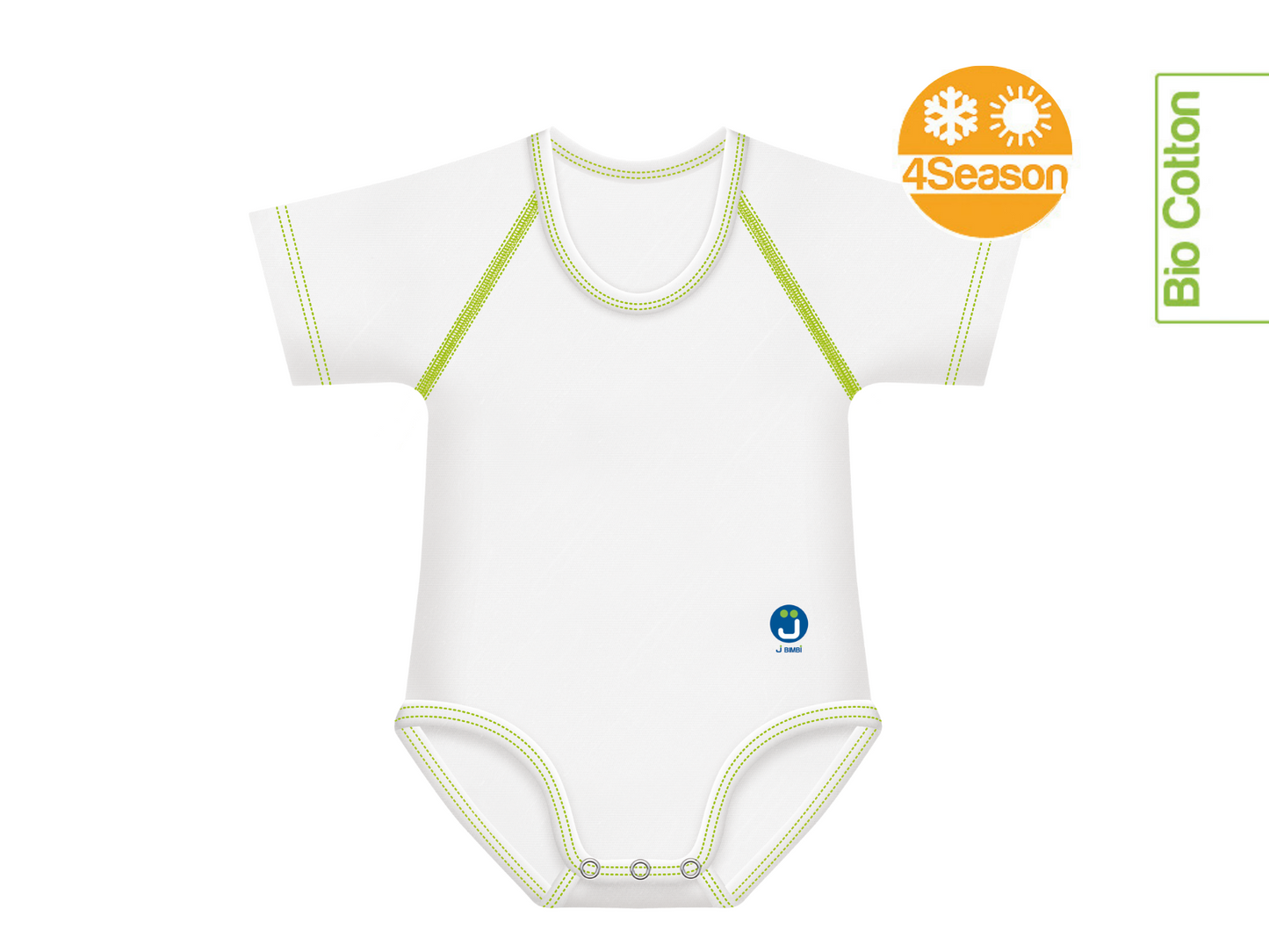 J BIMBI | mitwachsender Baby-Body | aus Bio-Baumwolle | 4SEASON | DINOSAURS & DRAGONS - ADViKiDS