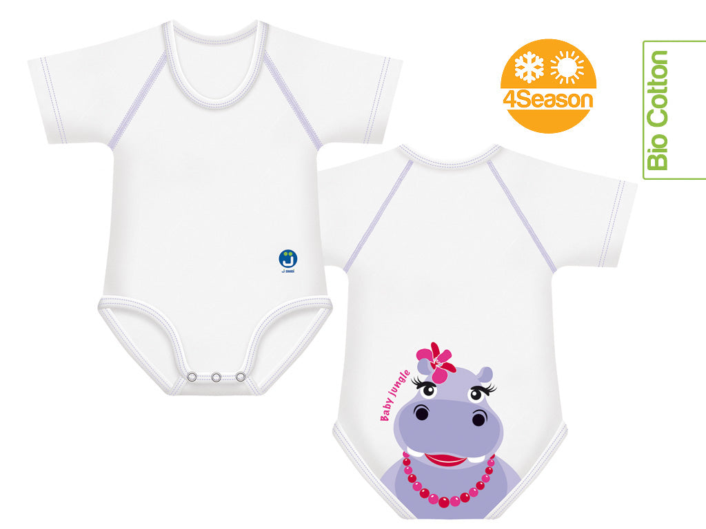 J BIMBI | mitwachsender Baby-Body | aus Bio-Baumwolle | 4SEASON | BABY JUNGLE - ADViKiDS