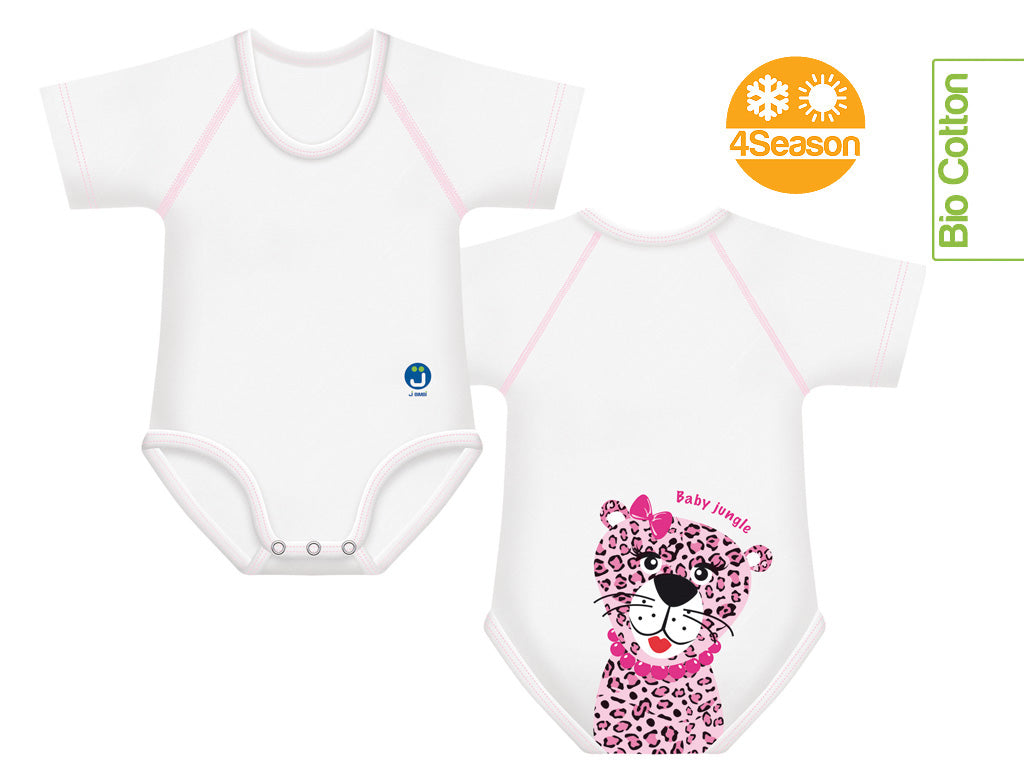 J BIMBI | mitwachsender Baby-Body | aus Bio-Baumwolle | 4SEASON | BABY JUNGLE - ADViKiDS