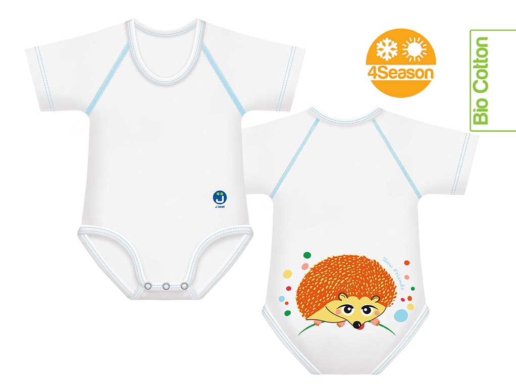 J BIMBI | mitwachsender Baby-Body | aus Bio-Baumwolle | 4SEASON | SLOW FRIENDS - ADViKiDS