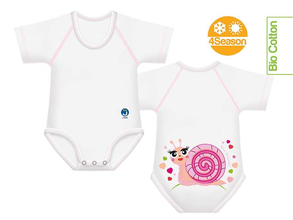 J BIMBI | mitwachsender Baby-Body | aus Bio-Baumwolle | 4SEASON | SLOW FRIENDS - ADViKiDS