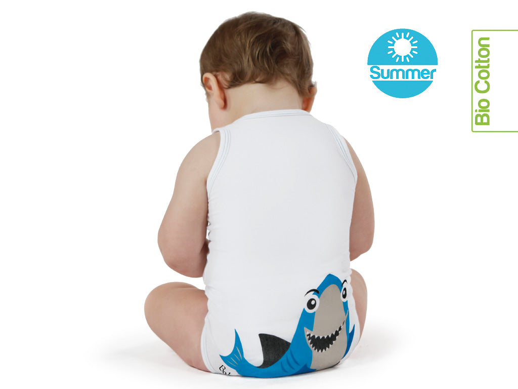 J BIMBI | mitwachsender Baby-Body | aus Bio-Baumwolle | SOMMER | PIRATES