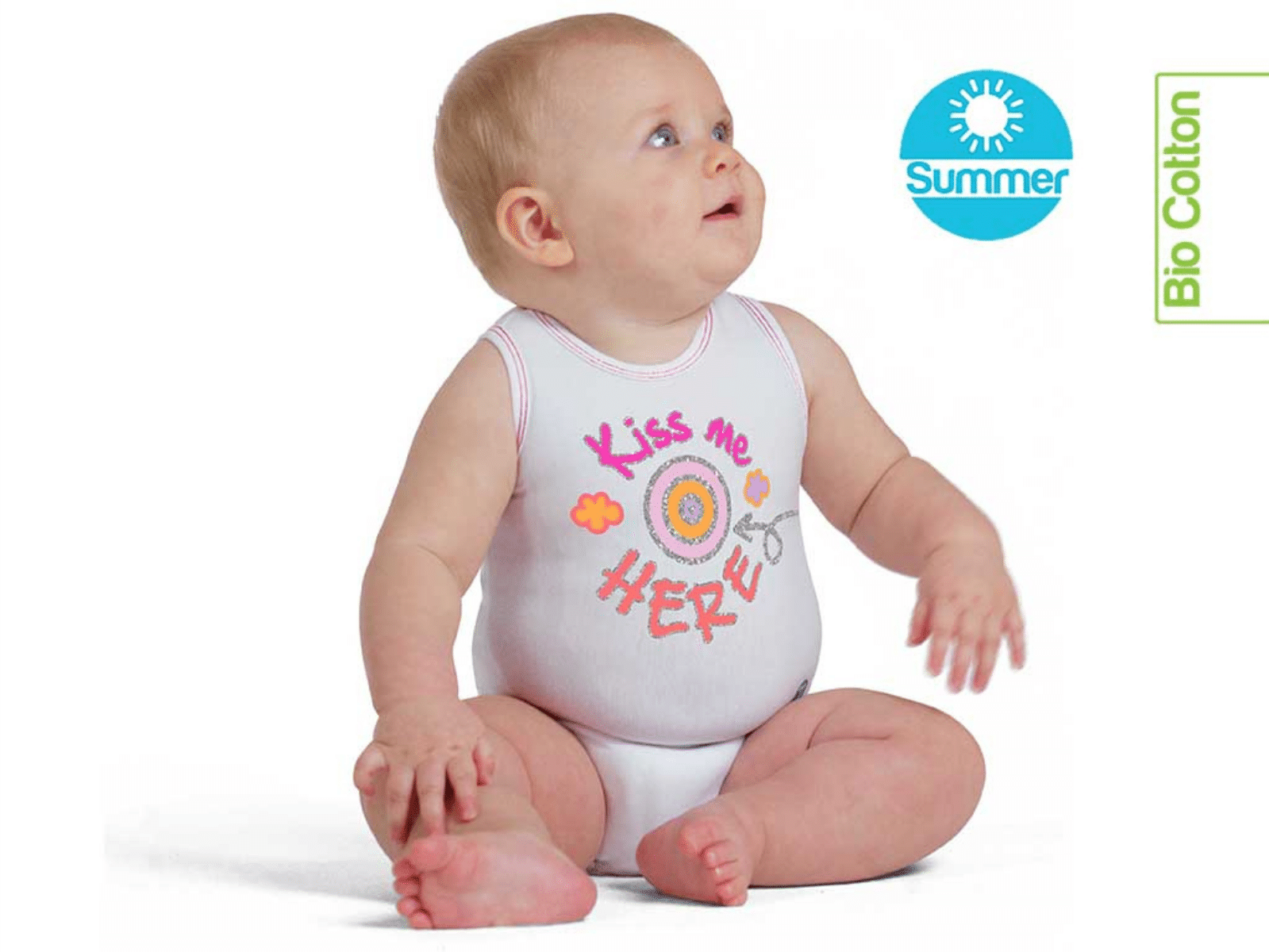J BIMBI | mitwachsender Baby-Body | aus Bio-Baumwolle | SOMMER | BABY MESSAGES - ADViKiDS