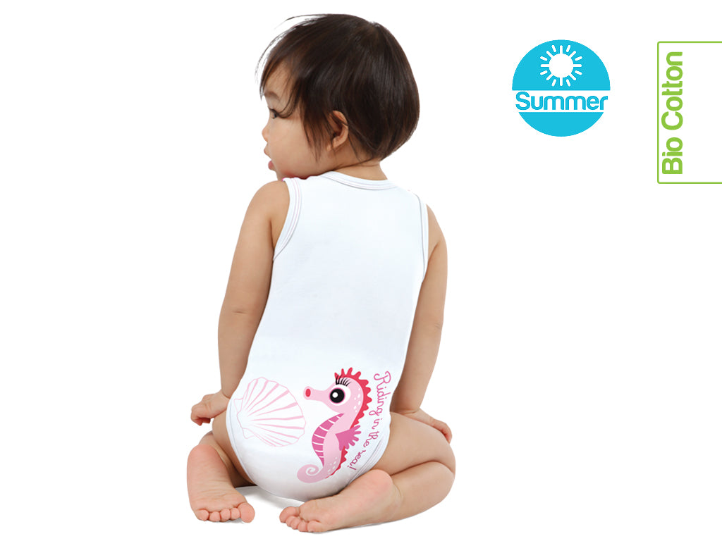 J BIMBI | mitwachsender Baby-Body | aus Bio-Baumwolle | SOMMER | SEALIFE - ADViKiDS
