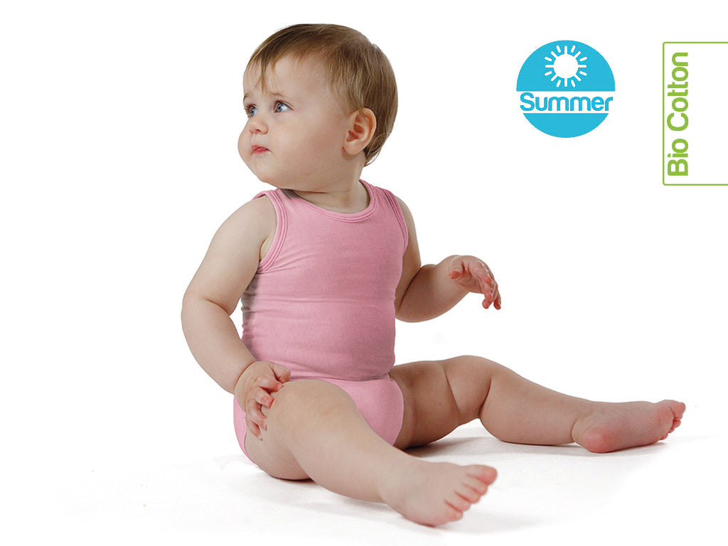 J BIMBI | mitwachsender Baby-Body | aus Bio-Baumwolle | SOMMER | SOLID COLOR - ADViKiDS