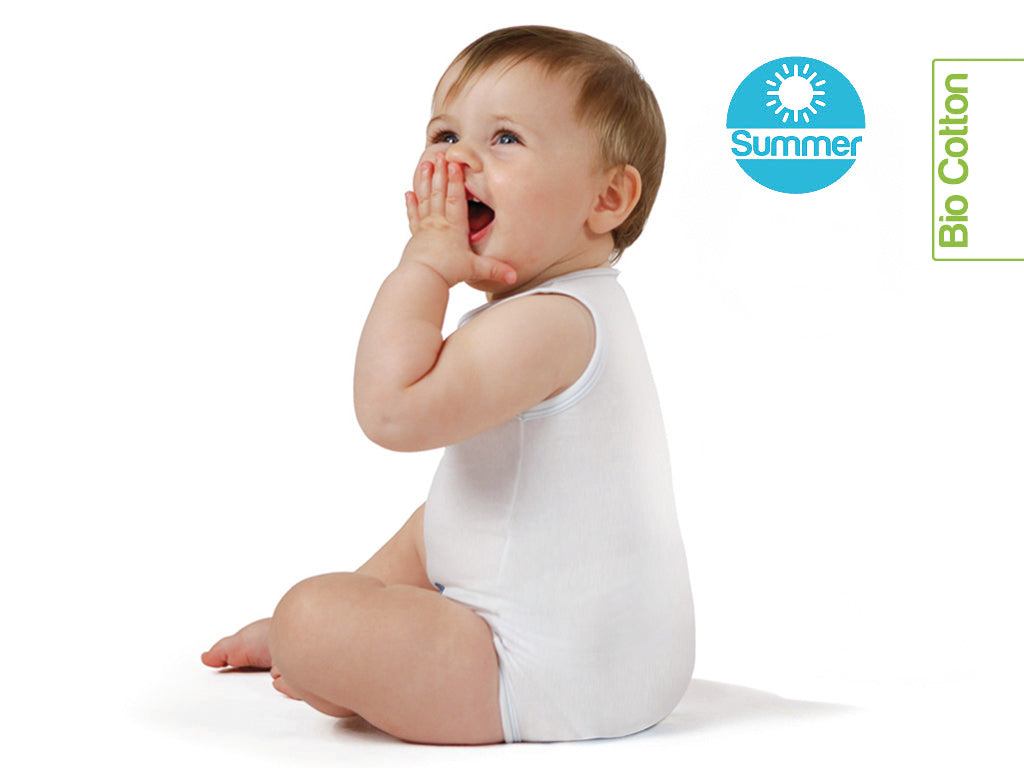 J BIMBI | mitwachsender Baby-Body | aus Bio-Baumwolle | SOMMER | SOLID COLOR - ADViKiDS