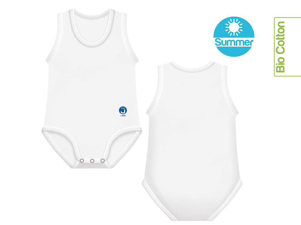 J BIMBI | mitwachsender Baby-Body | aus Bio-Baumwolle | SOMMER | SOLID COLOR - ADViKiDS