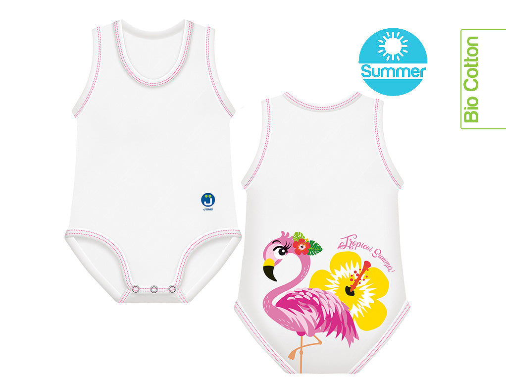 J BIMBI | mitwachsender Baby-Body | aus Bio-Baumwolle | SOMMER | TROPICAL - ADViKiDS
