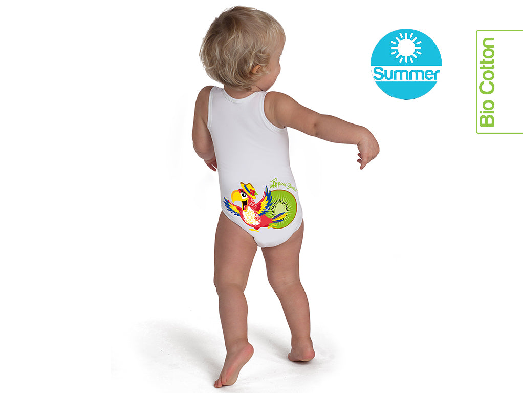 J BIMBI | mitwachsender Baby-Body | aus Bio-Baumwolle | SOMMER | TROPICAL - ADViKiDS