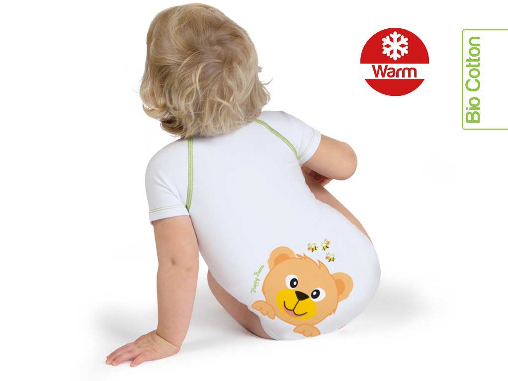 J BIMBI | mitwachsender Baby-Body | aus Bio-Baumwolle | WINTER | HAPPY BEARS - ADViKiDS