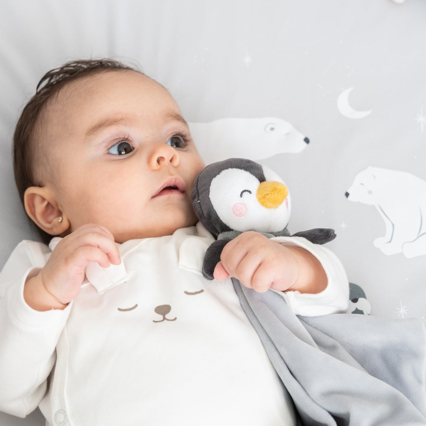 SARO | Schmusetuch „Pinguin“ | Rosa - ADViKiDS