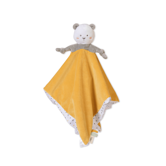SARO | Schmusetuch „Bär“ | Gelb - ADViKiDS