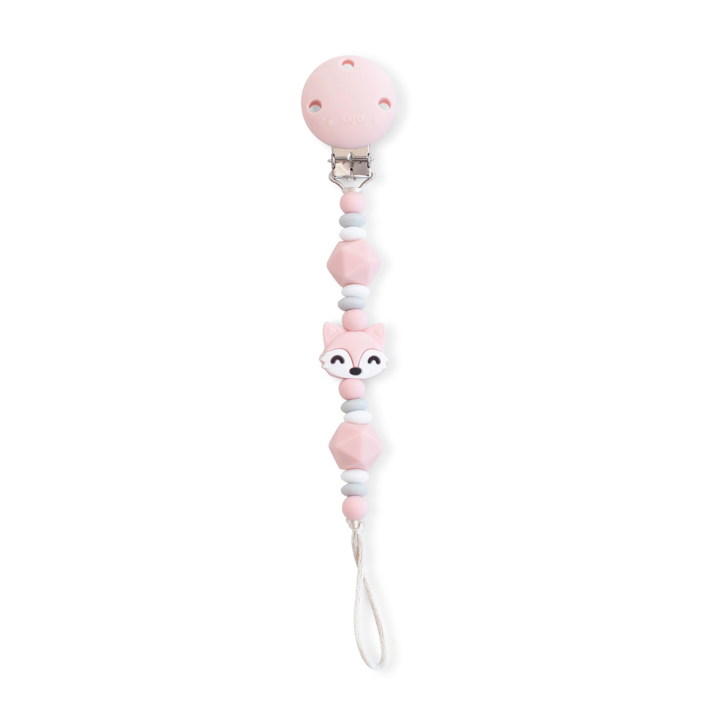 SARO | Schnullerkette „Foxy" | Rosa