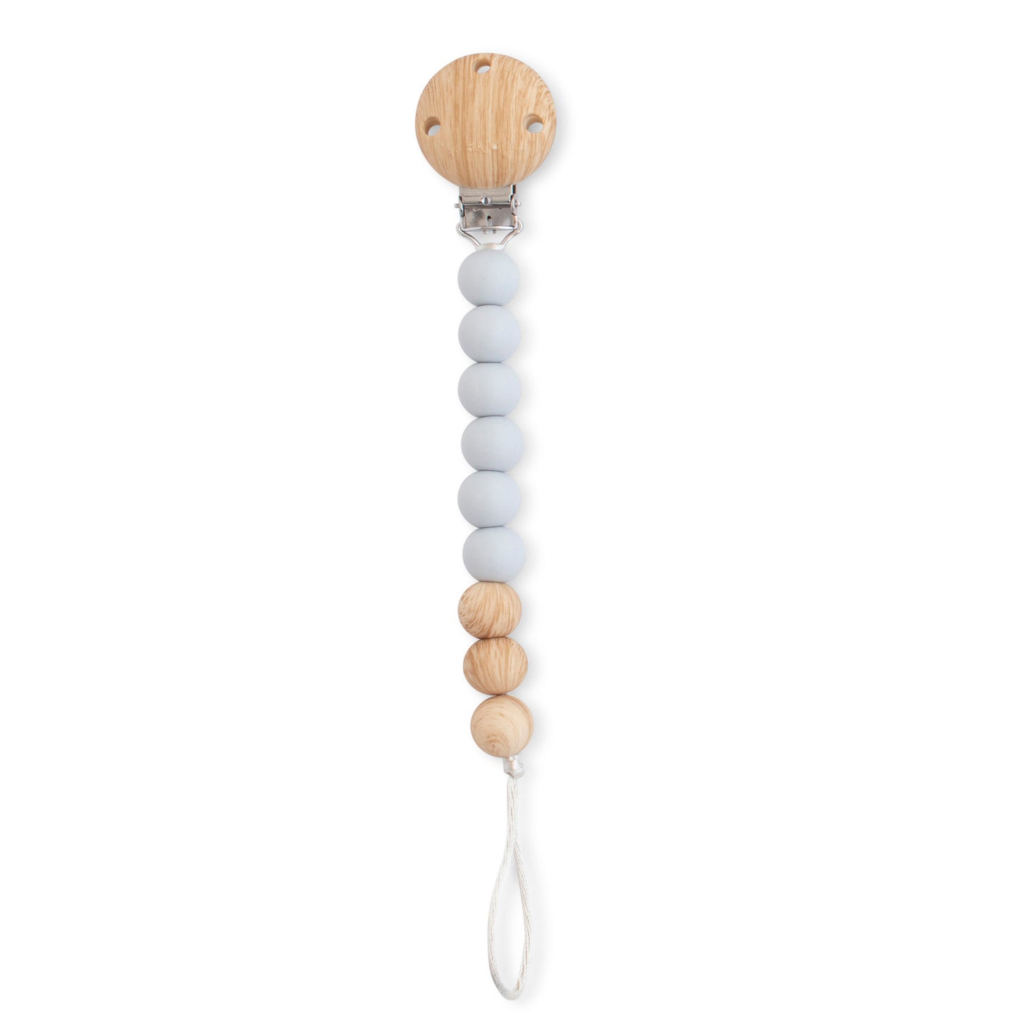 SARO | Schnullerkette „Woody" | Grau