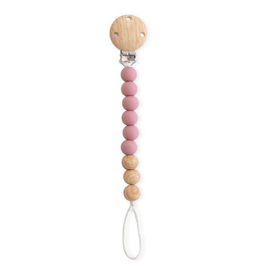 SARO | Schnullerkette „Woody" | Pink