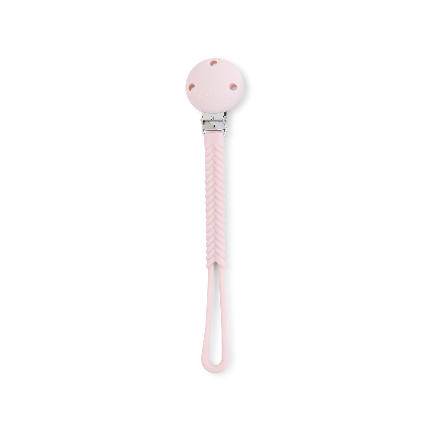 SARO | Schnullerkette „Braid" | Rosa