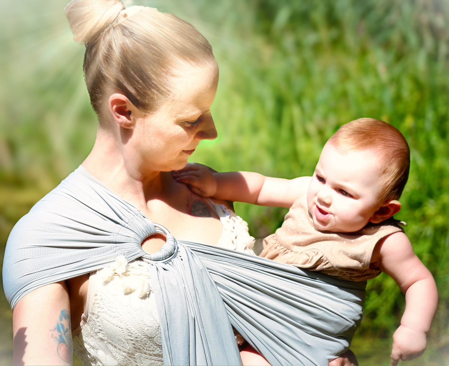 AYALO - AQUA RING SLING | perfekt im Wasser | perfekt zum Duschen | aus Yogatex-Material - ADViKiDS