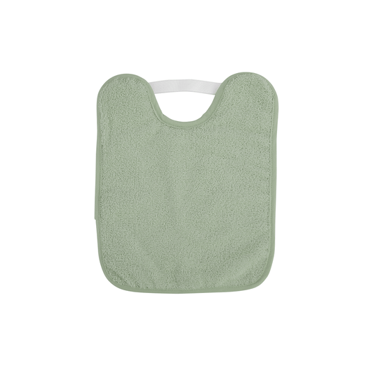 SARO | Baumwollfrottee Lätzchen wasserdicht mit Gummiband | Mint