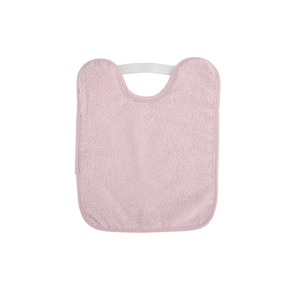 SARO | Baumwollfrottee Lätzchen wasserdicht mit Gummiband | Rosa