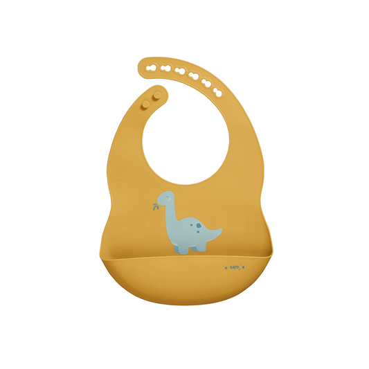 SARO | Silikonlätzchen "Dino" | Gelb
