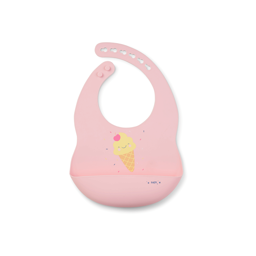 SARO | Silikonlätzchen "Eiscreme" | Pink