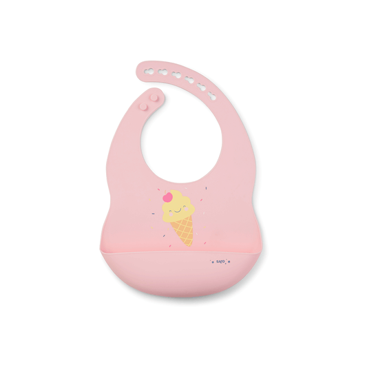 SARO | Silikonlätzchen "Eiscreme" | Pink