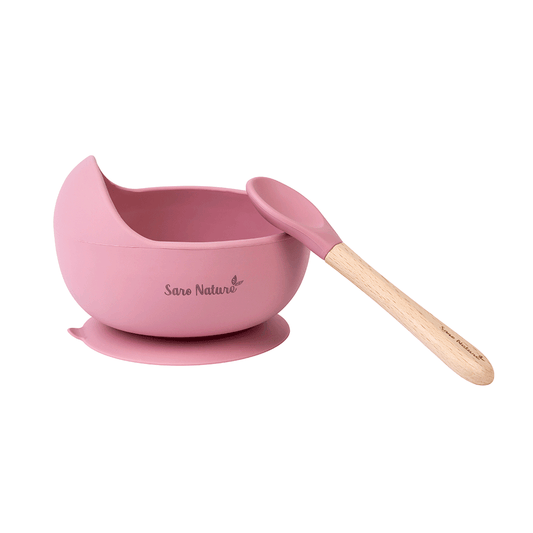 SARO | Kinder Geschirr-Set "Nordic Wave" 2tlg | Pink