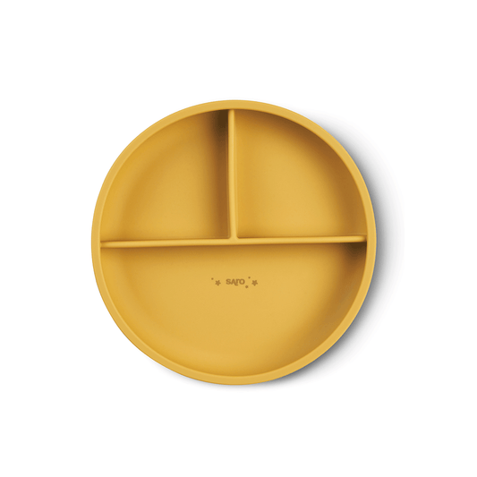 SARO | Kinder Teller "Food & Fun" | Gelb