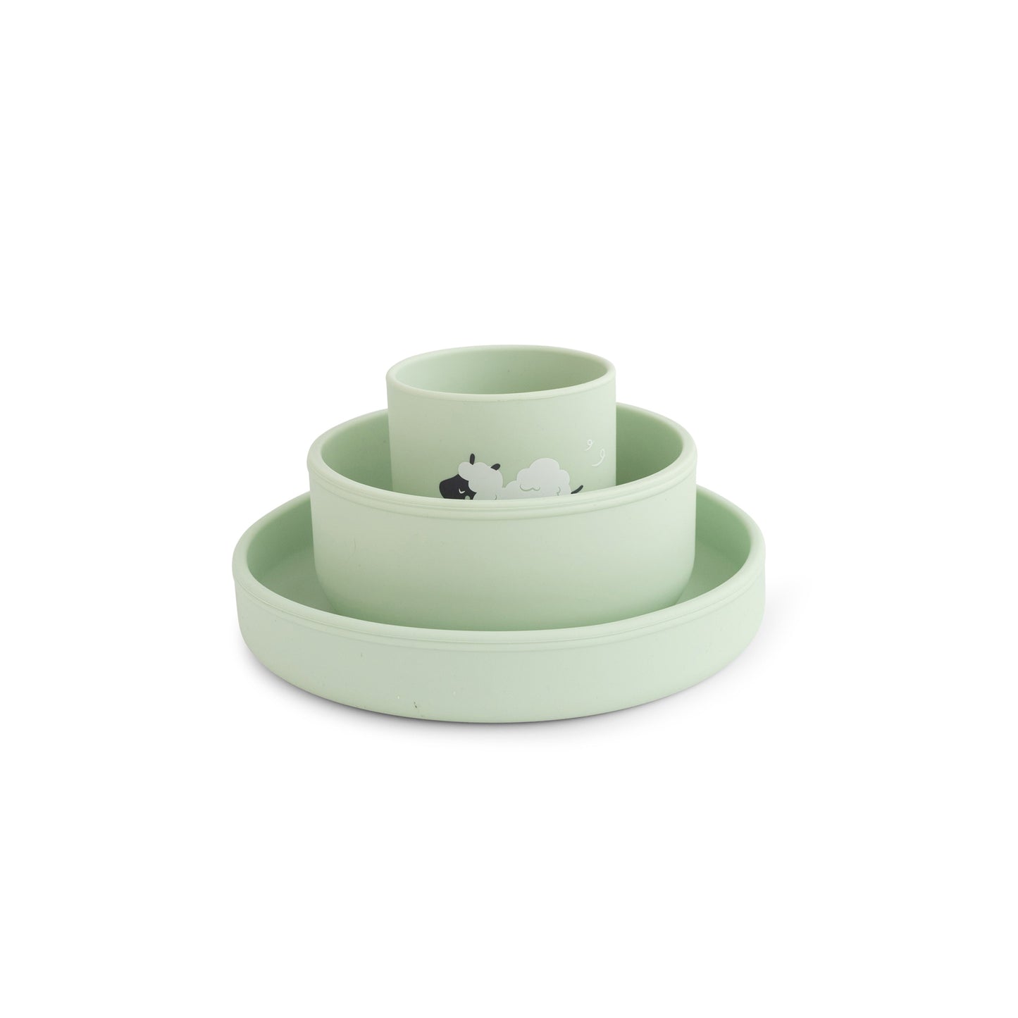 SARO | Kinder Geschirr-Set "Foodie Farm" | Mint