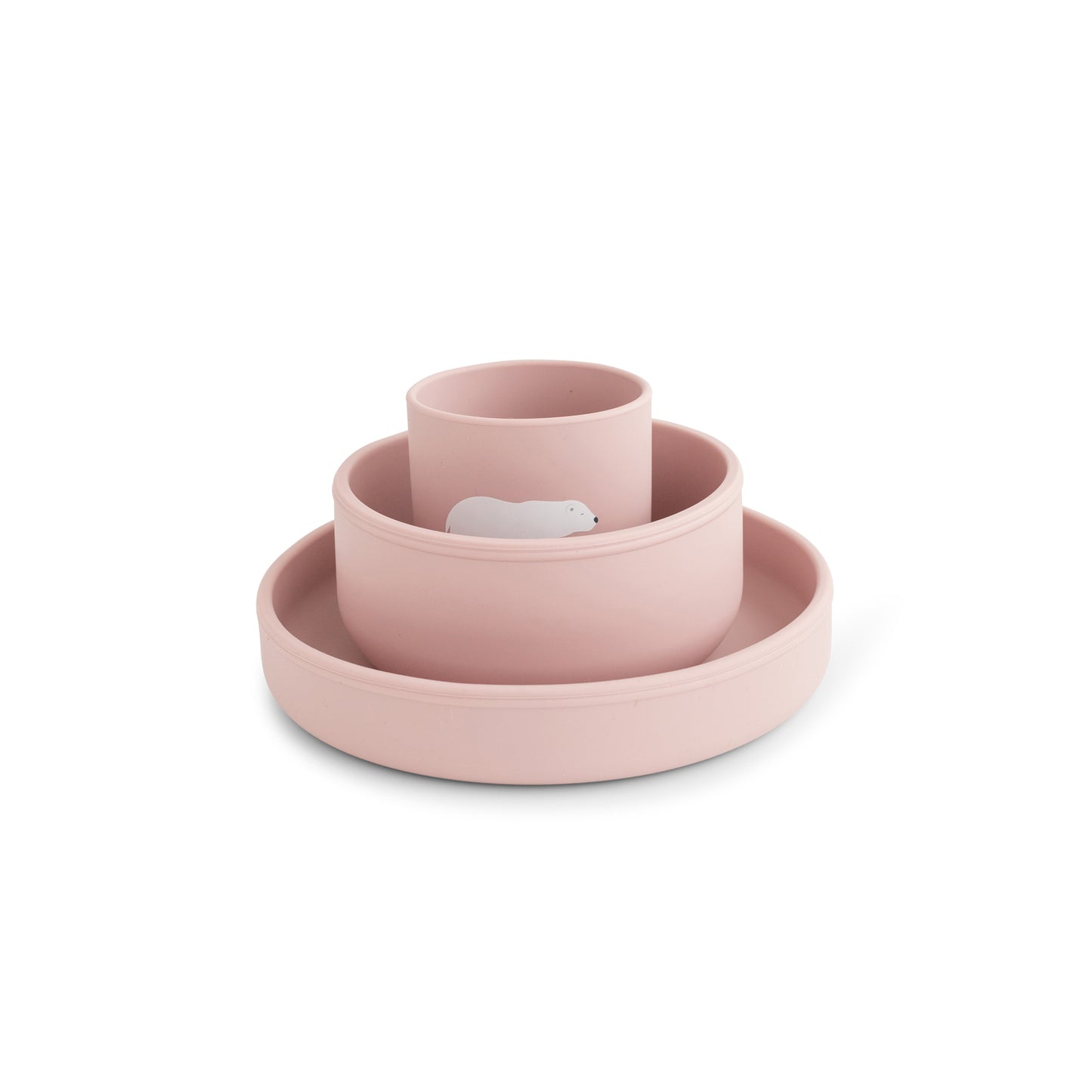 SARO | Kinder Geschirr-Set "Foodie Arktis" | Pink