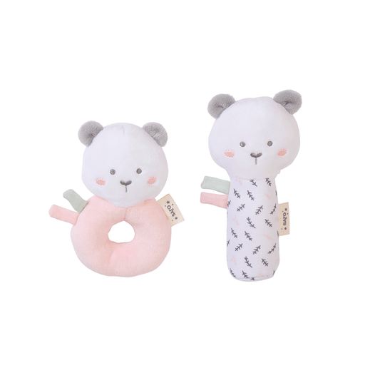 SARO | Rassel-Set „Bär“  | Rosa