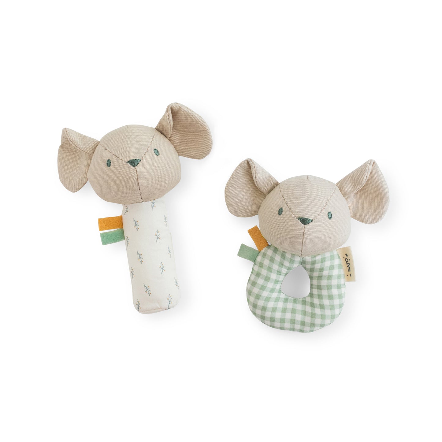 SARO | Rassel-Set „Maus“ | Grün
