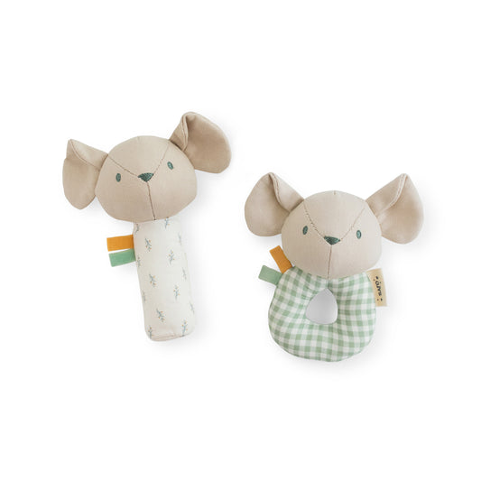 SARO | Rassel-Set „Maus“  | Grün