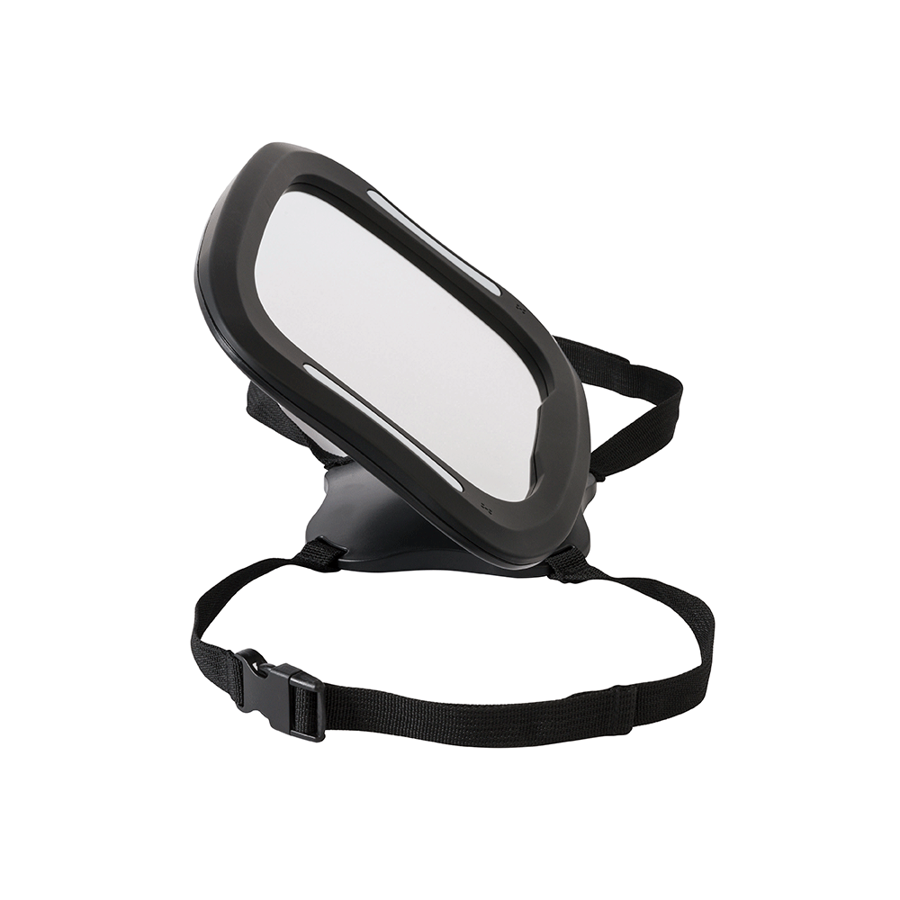 SARO | Rückspiegel mit Licht für Babyschale | Schwarz