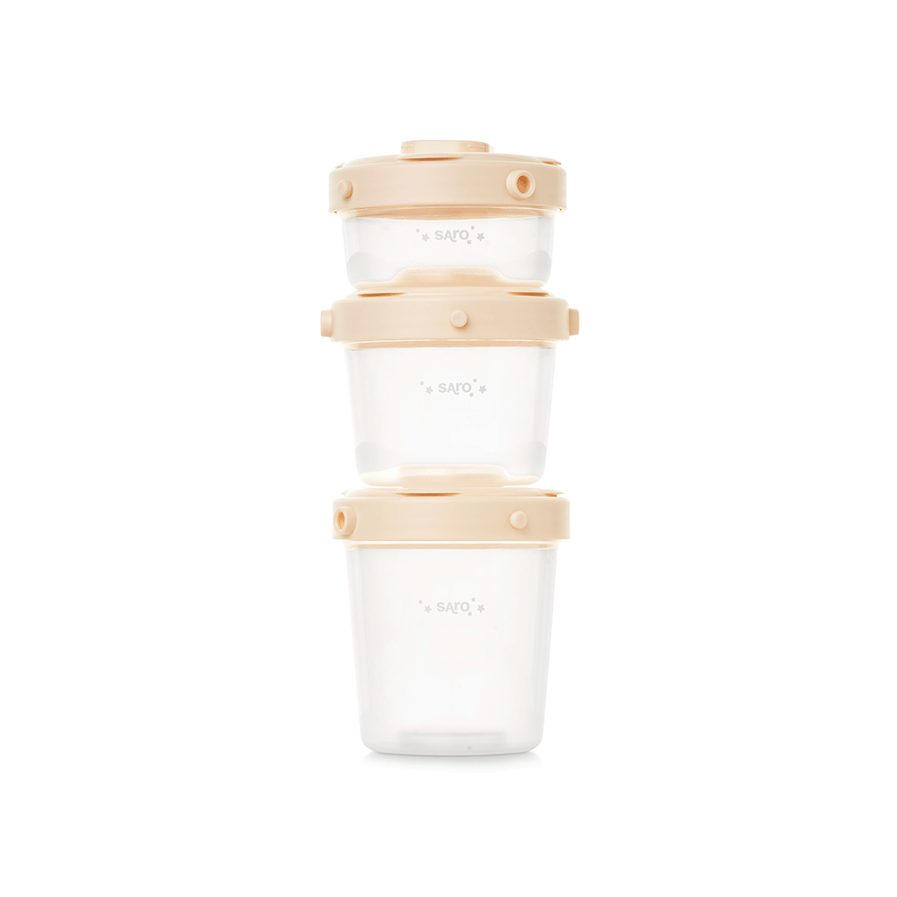 SARO | Nahrungsbehälter 3tlg | Beige