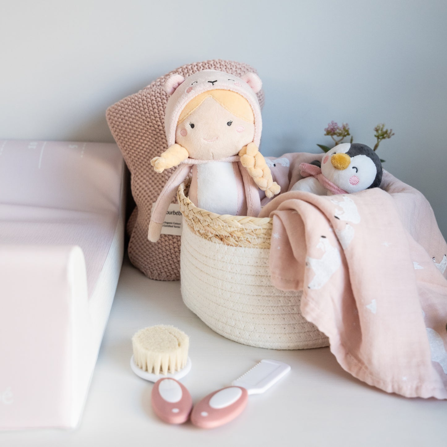 SARO | Plüschpuppe „Luna" | Rosa