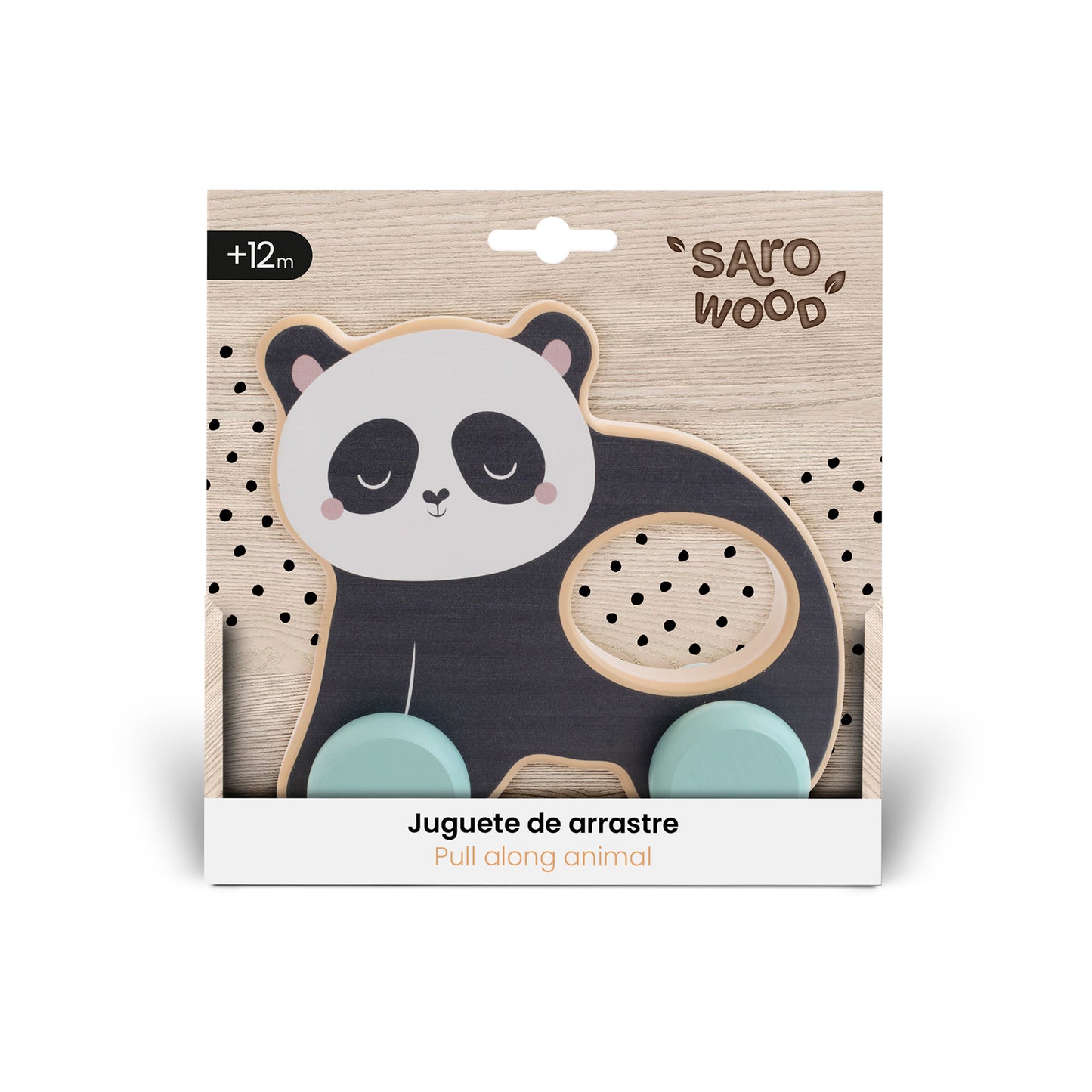 SARO | Nachzieh-Panda | Schwarz