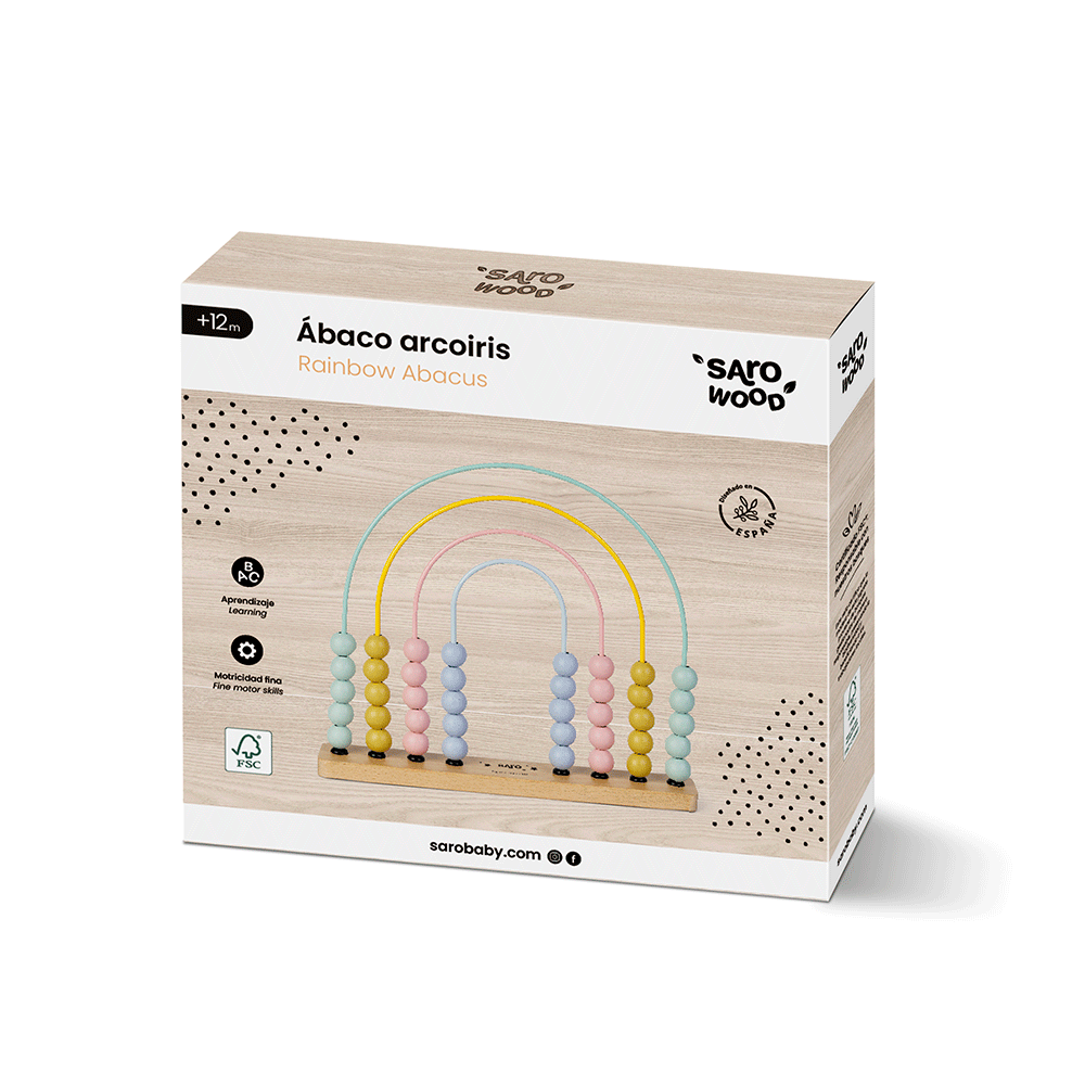 SARO | Abakus „Regenbogen“ | Bunt