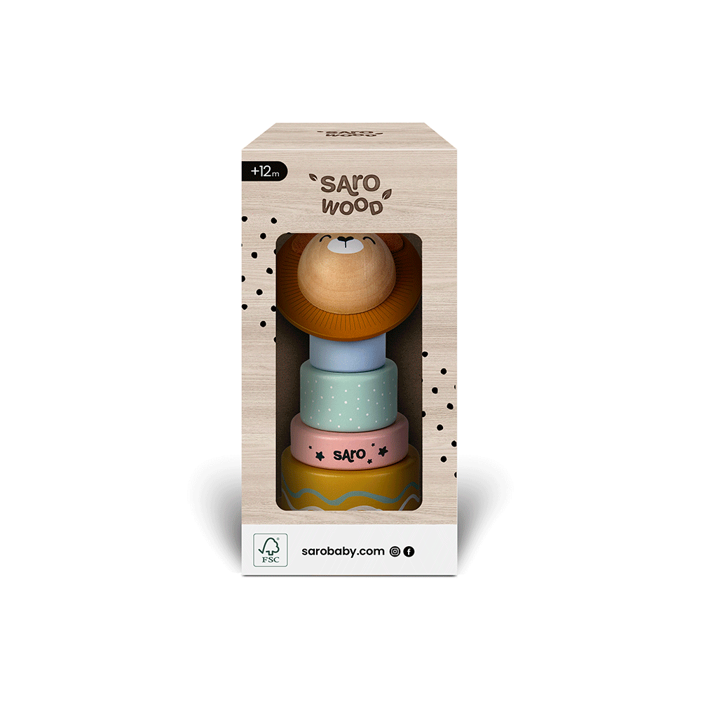 SARO | Steckspiel „Löwe" | Bunt