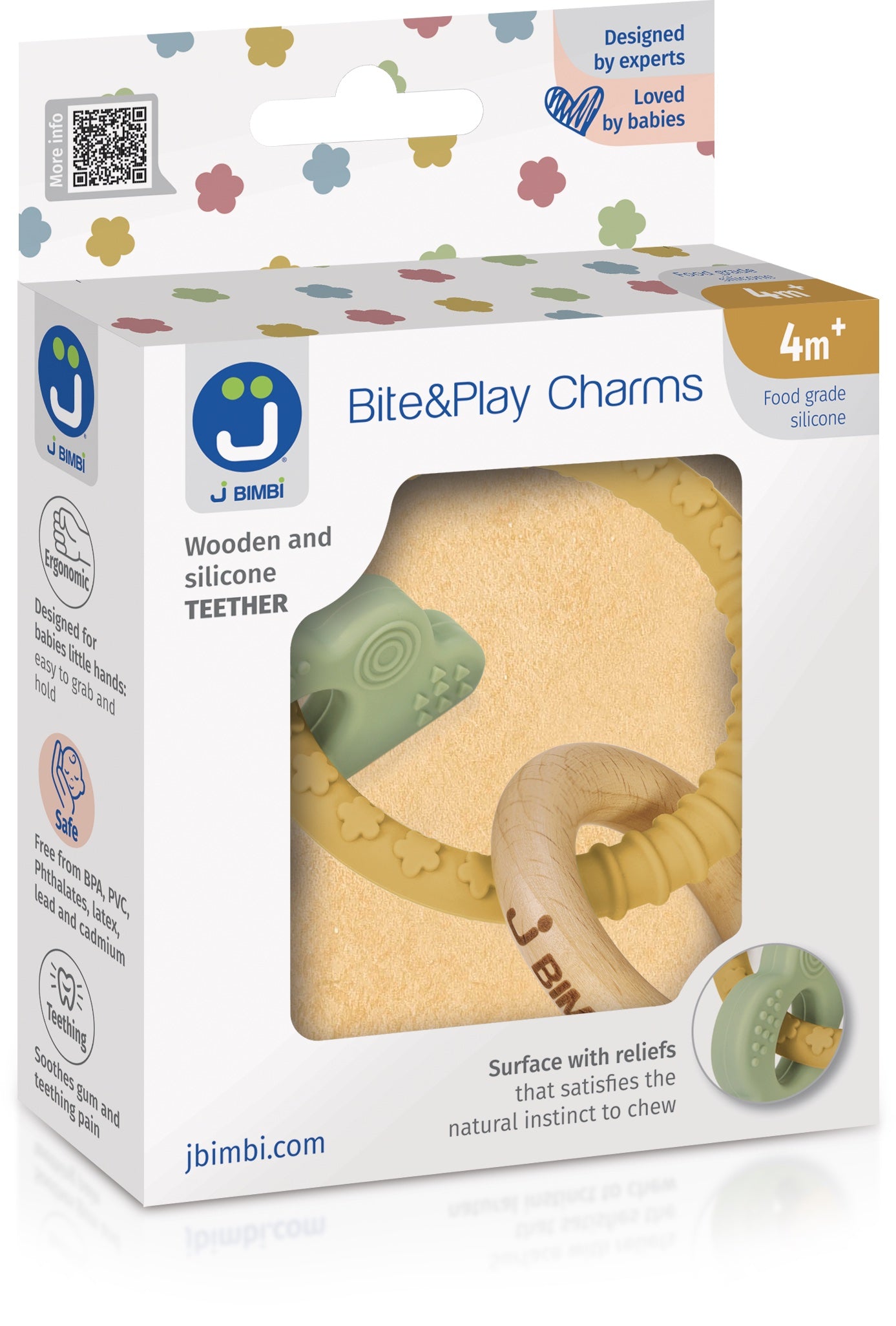 J BIMBI Bite&Play Charms Beißring 4M+