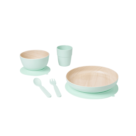 SARO | Kinder Geschirr-Set „Nordic“ 5tlg. | Mint