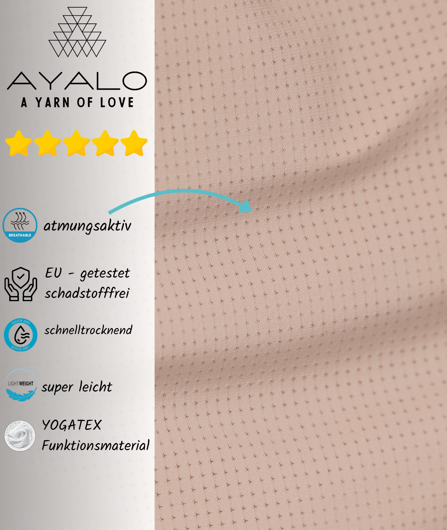 AYALO | AQUA WRAP | perfekt im Wasser | perfekt zum Duschen | aus Yogatex-Material | My Pink Rose - ADViKiDS