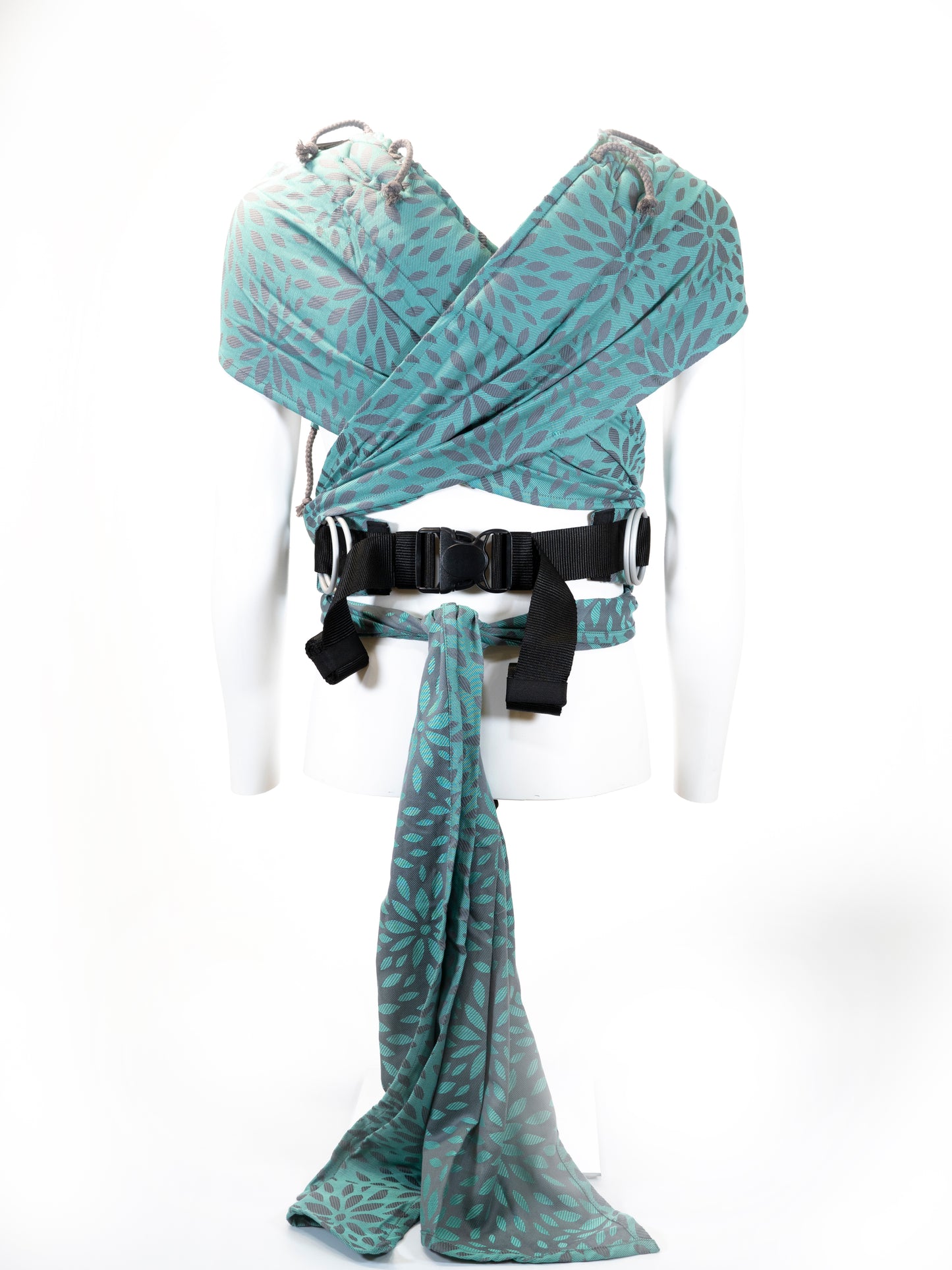 KAAMI | BuckleTai | komfortable Babytrage | Flora Celadon - ADViKiDS