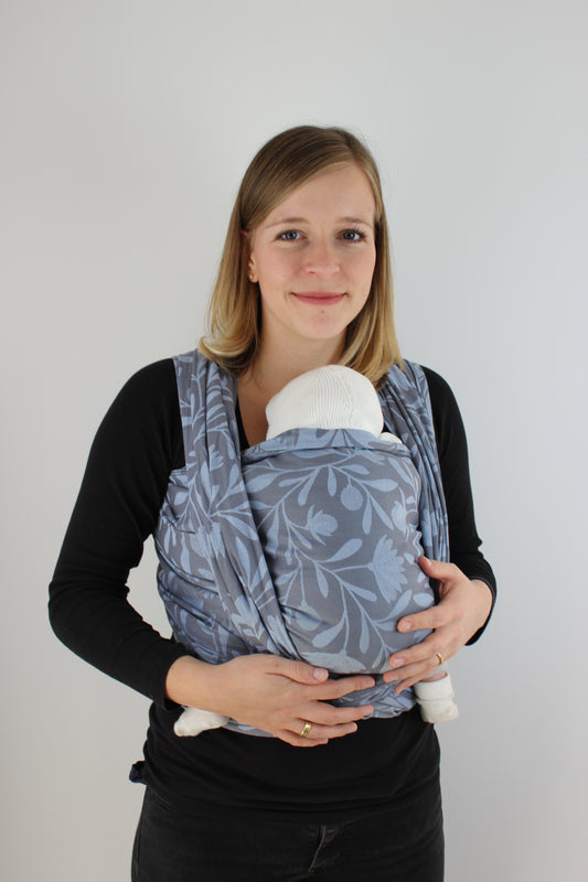 KAAMI | Tragetuch aus Bio-Baumwolle | Gr. 7 | 520cm | Mr. Greys Blomen - ADViKiDS