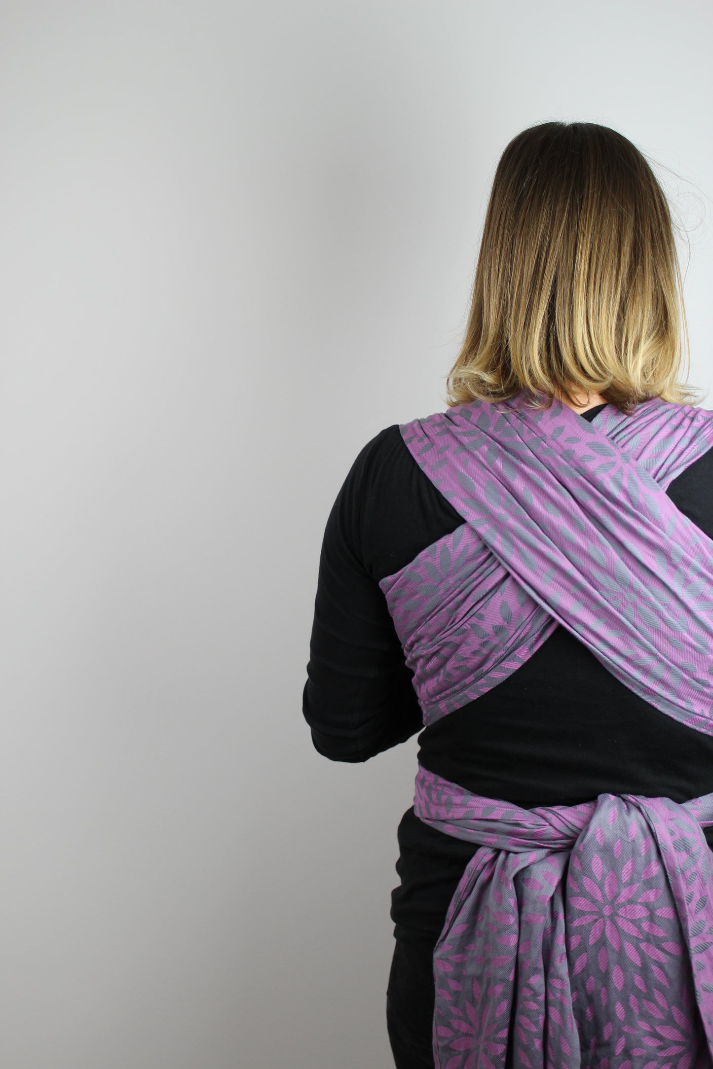 KAAMI | Tragetuch aus Bio-Baumwolle | Gr. 5 | 420cm | Flora Purple Grape