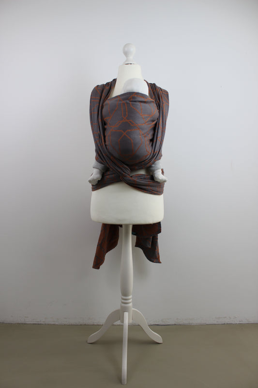 KAAMI | Tragetuch aus Bio-Baumwolle | Gr. 6 | 470cm | Power of Love Copper - ADViKiDS