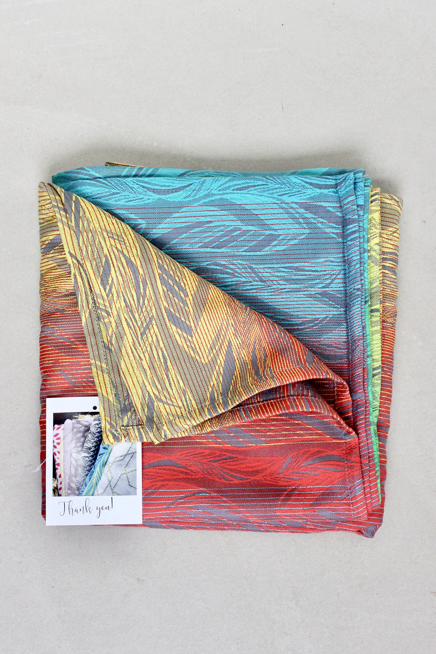 KAAMI | Tragetuch aus Bio-Baumwolle | Gr. 5 | 420cm | Dancing like a Rainbow Feather - ADViKiDS