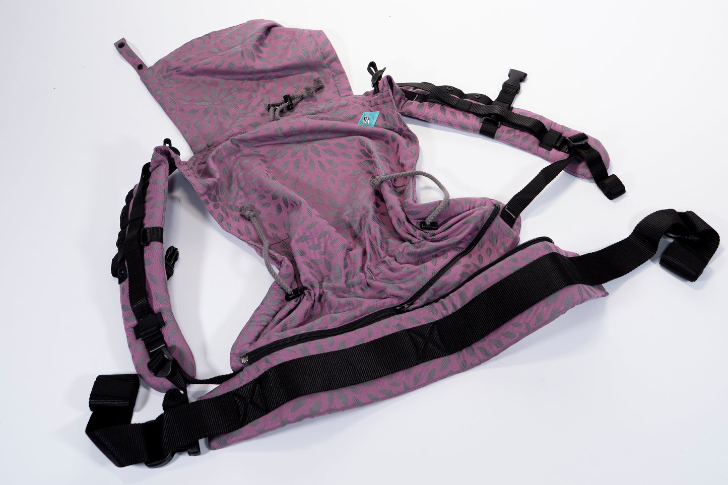 KAAMI | DuoFlex | Die Babytrage für alle Lebenslagen und jedes Alter | Flora Purple Grape