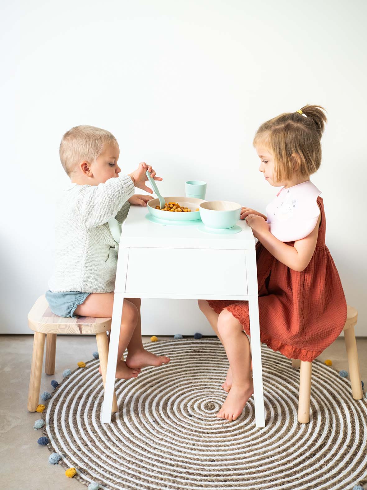 SARO | Kinder Geschirr-Set „Nordic“ 5tlg. | Mint