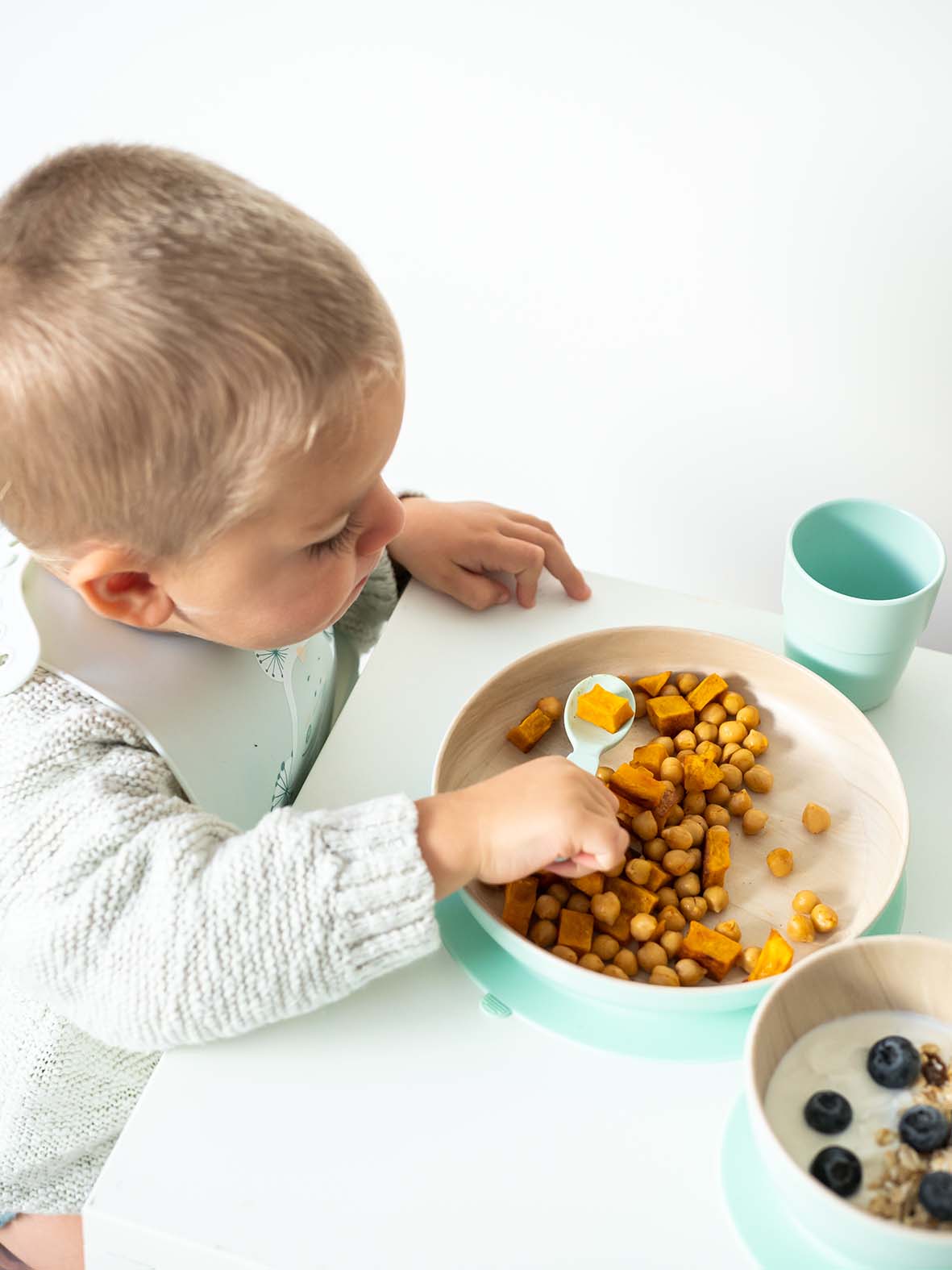 SARO | Kinder Geschirr-Set „Nordic“ 5tlg. | Mint